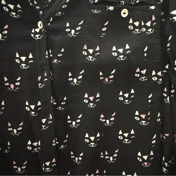 Maeve by Antropology Black Cat Print Blouse - Picture 8 of 11